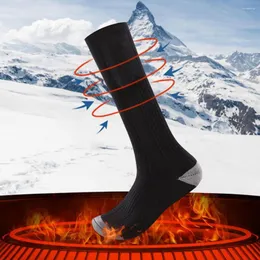 Sportsocken, 3,7 V, 2200 mAh, Heizknopf, elektrisch, wiederaufladbar, batteriebetrieben, Winter, warm, Outdoor, Skifahren, Radfahren, Wandern, thermisch