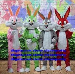 Traje de mascote de bugs de páscoa mascote Looney Tunes Hare Lepus Jackrabbit Rabbit Adulto Caracteto de desenho de desenho de caráter Propaganda de campanha No.199