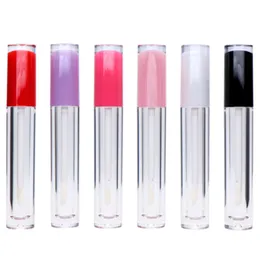 Fast f￤rg 5 ml transparent f￶rpackningsflaskor L￤ppglansr￶r kan fyllas p￥ med plastl￤ppstift L￤ppstiftflaska DIY Cosmetics Container LK332