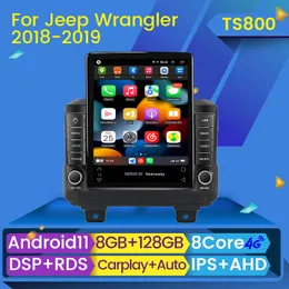 Car DVD Radio Stereo Multimedia Player 2din Android 11 Carplay for Jeep Wrangler 4 JL 2018-2020 Autoradio Video GPS BT