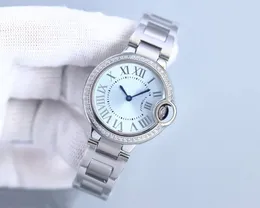 Lady Watch Ballon Quartz Watchs 디자이너 직경 33mm Sapphire Glass 카운터 품질 보증 서비스와 함께 여성 손목 시계 66a 보증 서비스 시계