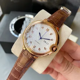 Męskie zegarek Ballon Automatyczne zegarki Designer Średnica 42 mm Sapphire Glass Counter Oficjalna replika z gwarancją obserwowanie obsługi dla mężczyzny na rękę 37a