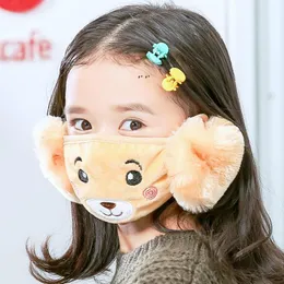 Copertina per la maschera per orso di cartone animato per bambini Peluga Protezione Spessa Spessa Maschera per bambini Calsa Fuggine Fuggero Fuggero per bambini BBC98