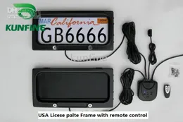 Placa da placa de carro dos EUA Frame com controle remoto Licen￧a de carro Placa de tampa Privac2712355
