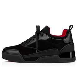 Spor Ayakkabı Lüks Ünlü Düşük Top Elastikid Kırmızı Deri Aurelien Düz Klasik Günlük Erkekler Kadınlar Moda Buzağı Deri Kalın Tasarımcı Shovelace Box Eu 35-47