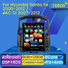 2din Android 11 und unit car dvd video stereo لعام 2005 2006-2015 Hyundai Classic Santa Fe Car GPS Multimedia Player