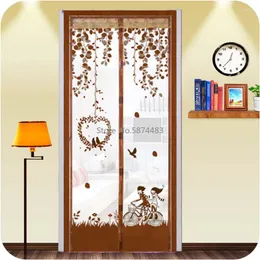 Curtain 90/100 210cm Magnetic Mesh Anti-Mosquito Curtains Summer Door Mosquito Net Protect Kitchen Window Durable