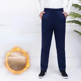 Calça masculina de inverno e outono Lambswool quente e casual espessa lã homens fitness sportswear bottoms calças masculas joggers s59