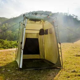 Tält och skyddsrum Portabelt toalettduschtält Campingutrustning Turist Awning Ultralight Tarp Vandring tvättstuga utomhustillbehör