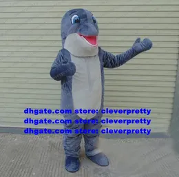 الأزرق Dolphin Porpoise Mascot Costume Sea Hog Delphinids Whale Cetacean Caroal Cartoon Suit Suit Film Film Most Festival ZZ1825