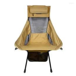 Лагерная мебель на открытом воздухе кресло с высокой спинкой складывание супер жесткого алюминиевого сплава водонепроницаемый оксфордский салон для барбекю для пикника.