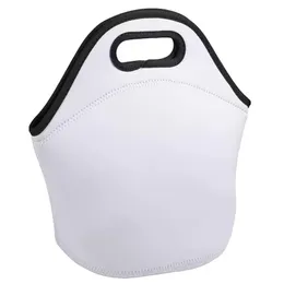 Sublimation Blanks Party Favor Reusable Neoprene Tote Bag handbag Insulated Soft Lunch Bags With Zipper Design For Work & School Wholesale