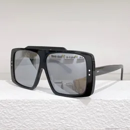 Ufficiale 1.1 Large Flat Top Occhiali da sole Trendy Square Gradient Shades Discoteca unisex Occhiali da sole polarizzati Uomo Occhiali larghi 1369 Templi Origine Occhiali da sole per coppia