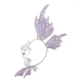 Rücken Ohrringe Schmetterling Drache Fisch Tier Dame Ohr Clip Hülse Anhänger ohne Perforation Fee Cosplay Schmuck Party Geschenk