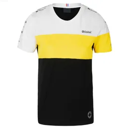 Men's T-shirts F1 Car Fan Racing Team Yellow Quick Drying Breathable Around Neck Short Sleeve T-shirt Formula 1 Sports Equipment