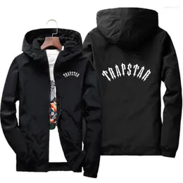 Jacketmen's Jackets Brand Trapstar Mens Casacos Capuzes Jaqueta Windbreaker Men Roupas Plus Tamanho Bomber Casual Chaquetas Hombre