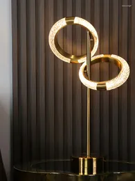 مصابيح طاولة Zuuuvny Nordic Modern Light Luxury Lamp