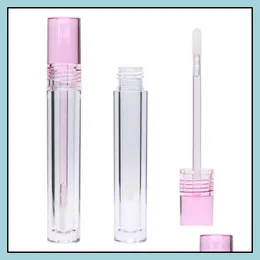 Verpackungsflaschen Diy Lip Gloss Tubes Flasche leer 7 8 ml Lipgloss Tube Runde transparente Verpackungsflaschen mit Zauberstab klar 3 Farben Tropfen Dhxik