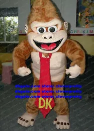 Mascot Costume Brown Kong Kim Vajra Kingkong Orangutan Monkey Adult Cartoon Character Outfit Suit Farewell Dinner Fashion Promotion No.4813