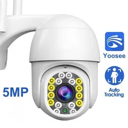 Telecamere Dome Yoosee 2MP 5MP WiFi IP PTZ esterno Wireless 1080P AI Rilevamento umano Allarme Zoom digitale 4X H.265 CCTV Sicurezza 221025