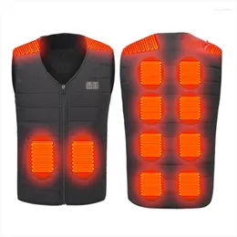 Erkek Ceketler Sonbahar ve Kış Akıllı Sıcak Erkek Yelek USB Kızılötesi Elektrikli Kadınların Açık Hava Elastik Ceketi