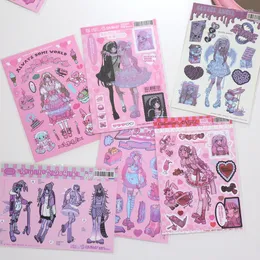 Confezione regalo coreano Ins Sweet Cool Girl Theme Goo Card Adesivo Scrapbook fai da te Cellulare Shell Diario Star Chaser Decorazione