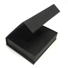 Confezione regalo Cartone nero Imballaggio Bomboniera fai-da-te Conservazione Portagioielli aziendale Scatola di carta artigianale Rettangolo Festa Flip Cover USB