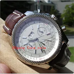 Luxurz Quartz Watch Chronography A44362 Lindo Selvador de Prata/Dial Branco Homem Men Watch Dress Watches