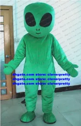 Costume da mascotte alieno extraterrestre verde Extraterrestre Esseri intelligenti Piattino Uomo Adulto Personaggio dei cartoni animati Vestito Vestito Sport Party No.5965