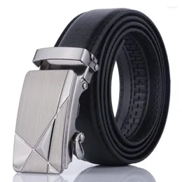 Cinturones 1pcs/lote casual cuero de cuero autom￡tico cintur￳n de hebilla de hebilla de cinta cintura cintura ca￭da ca￭da al por mayor PD-004