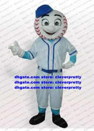 White Baseball Man Mascot Costume Mascotte Adult Cartoon Character Outfit Suit Promotional Items Trade Exhibition No.526