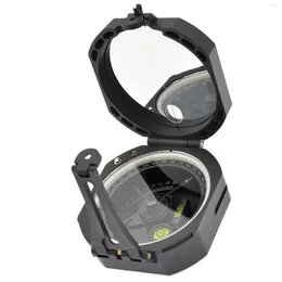Outdoor-Gadgets Armee-Stil Camping-Kompassspiegel mit Tasche, verstellbare Deklination für Aktivitäten, Navigation