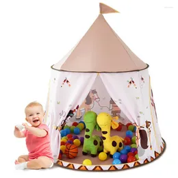 Tende e rifugi YARD 116 123 Cm Tenda da gioco per bambini Outdoor Indoor Pieghevole Princess Ball Castle Bambini Teepee Baby House Toy Regalo di compleanno