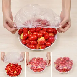 100pcs/Set 300 szt. Elastyczne świeże torby, rozciąganie plastikowa miska okładka Okładka alternatywna dla folii dla rodzinnego piknikowego piknik