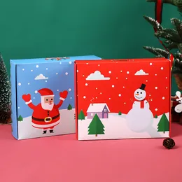 Große Weihnachts-Geschenkbox für Vorabend, Süßigkeitenverpackung, Geschenkverpackung, Lebensmittelboxen, Partydekoration, 31 x 24,5 x 8 cm, LX5221