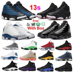 Playoff 13 French Blue 13s Scarpe da basket Diablo Obsidian Brave Blue Singles Day Pied de poule Atmosfera Grigio Nero Cat Court Viola Con scatola Uomo Donna Scarpe