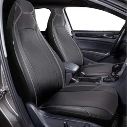 Auto -stoelafdekkingen Auto plus Universal High Back Embet Leather Premium Waterdichte Volledige set airbag compatibel