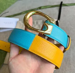 2022 Hombres Cinturones de diseñador Moda de lujo de cuero genuino para mujer para hombre Cinturón con hebilla de letra con caja