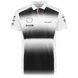 T-shirt da uomo per Honda Mclaren F1 Racing Team t Shirt Motorsport Formula Sports Polo Risvolto Camicia Abbigliamento estivo Traspirante