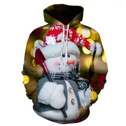 Men's Hoodies 2022 Santa Claus Christmas Sweater Fleece Sweatshirts Men And Women Casual Coats Tops 3D Printed Clothes For Kids