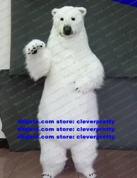 Costume della mascotte dell'orso polare dell'orso del mare bianco Costume adulto del vestito del personaggio dei cartoni animati Vestito da palcoscenico professionale Magia d'impresa Propaganda zz4873