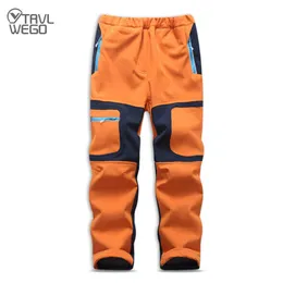 Skiing BIB Pants TRVLWEGO Camping Hiking Autumn Winter Children Student Colour Windproof Waterproof Outdoor Soft Shell Warm L221025