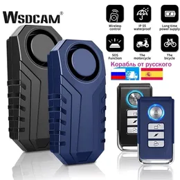 Alarm systems WSDCAM Remote Control Motorcycle 113dB Waterproof Wireless Bike Security Protection Anti Theft Electric Car 221025
