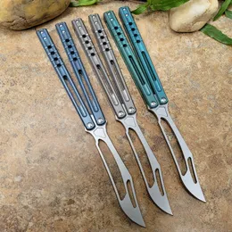 Theone Butterfly Trainer Knife 4.7 inches Blade Titanium Alloy Shank Practice Tactics Knives