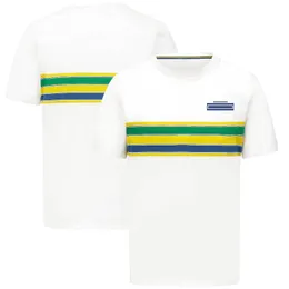 Men's T-shirts 2024 New F1 Team T-shirt Formula 1 Driver Signature Commemorative T-shirt Racing Fans Fashion Jersey Summer Mens Quick Dry Tee Tops Xqyu