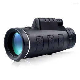 Telescope 40X60 Monocular Binoculars Clear Weak Night Vision Pocket With Smart Phone Holder For Camping