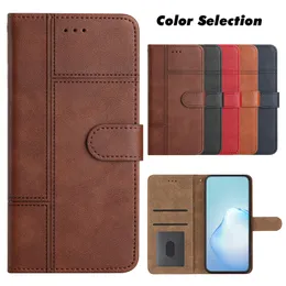 Business Vertical Leather Wallet Cases For Samsung A33 A53 A73 5G Note 20 S22 Ultra S21 FE Plus M23 M32 M52 M33 M53 Credit ID Card Slot Holder Flip Cover Kickstand Pouch