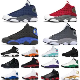 2023 freeshipping Red Flint Jumpman 13s Basketball Shoes For Men Women 13 Hyper Royal Court Purple #41 Aurora Green Olive Black Cat Mens Trainers JERDON