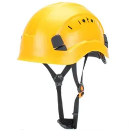 Cykelhjältar ABS Säkerhetshjälm Konstruktionsklättring Steepjack Worker Skydd Hjälm Hård hatt Cap Outdoor Workplace Safety Supplies L221014