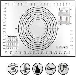 Silicone Kneading Dough Pastry Boards Baking Mat Pizza Cake Doughs Maker Pastry Sheet Kitchen Accessory